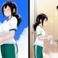 憧れの女子マネ先輩に包茎見られて笑われた>< 9枚目