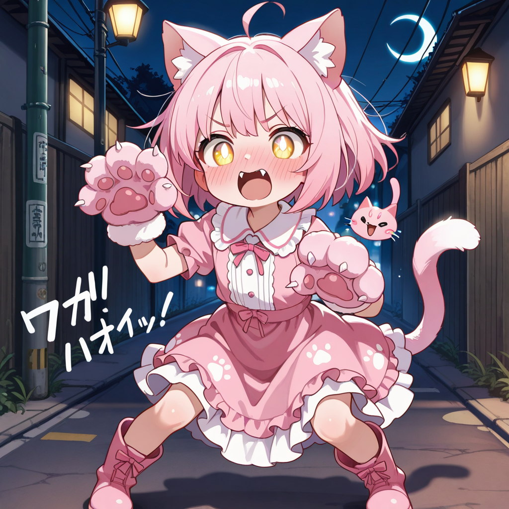 ねこは夜、目に光が反射して光って見えるのです！！