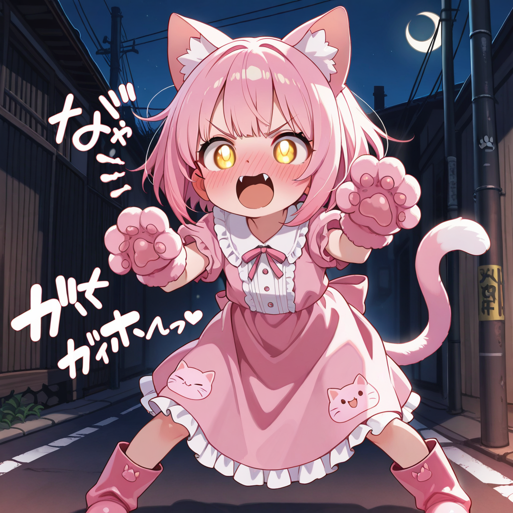 ねこは夜、目に光が反射して光って見えるのです！！