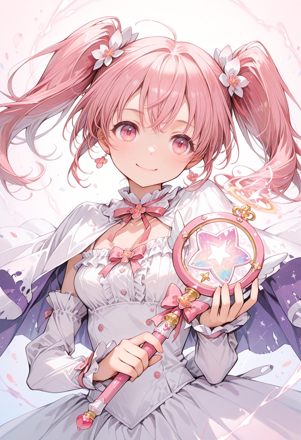 ピンク髪の魔法少女