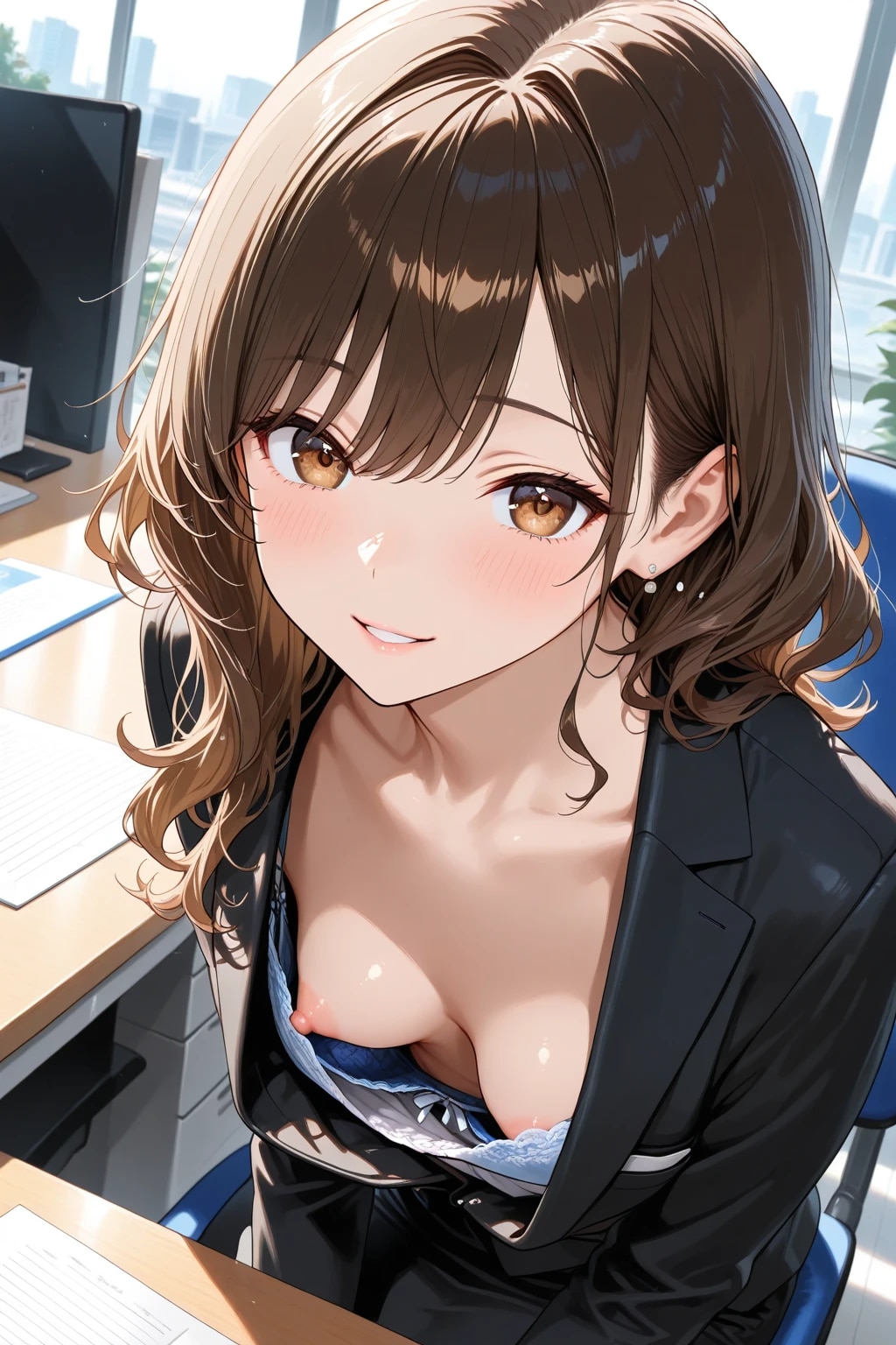 胸チラ