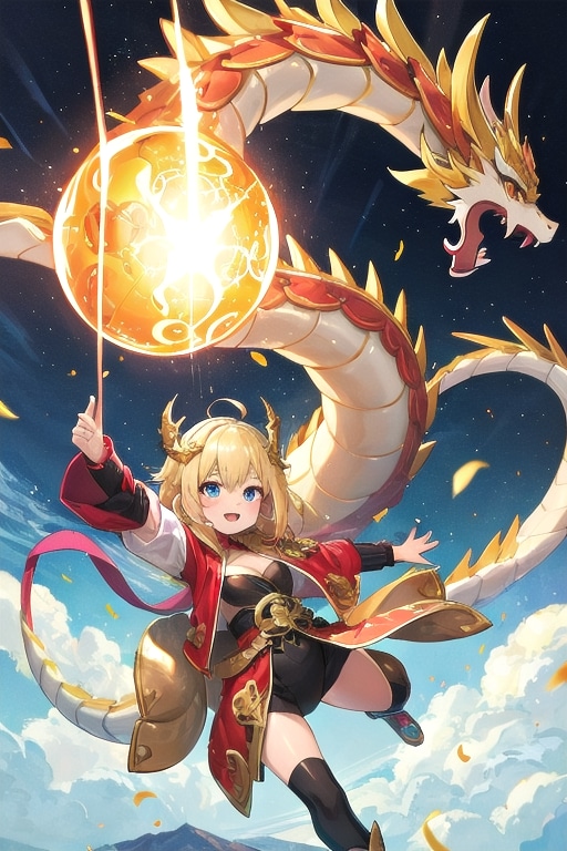 召喚魔法　キンタマドラゴン | の人気AIイラスト・グラビア