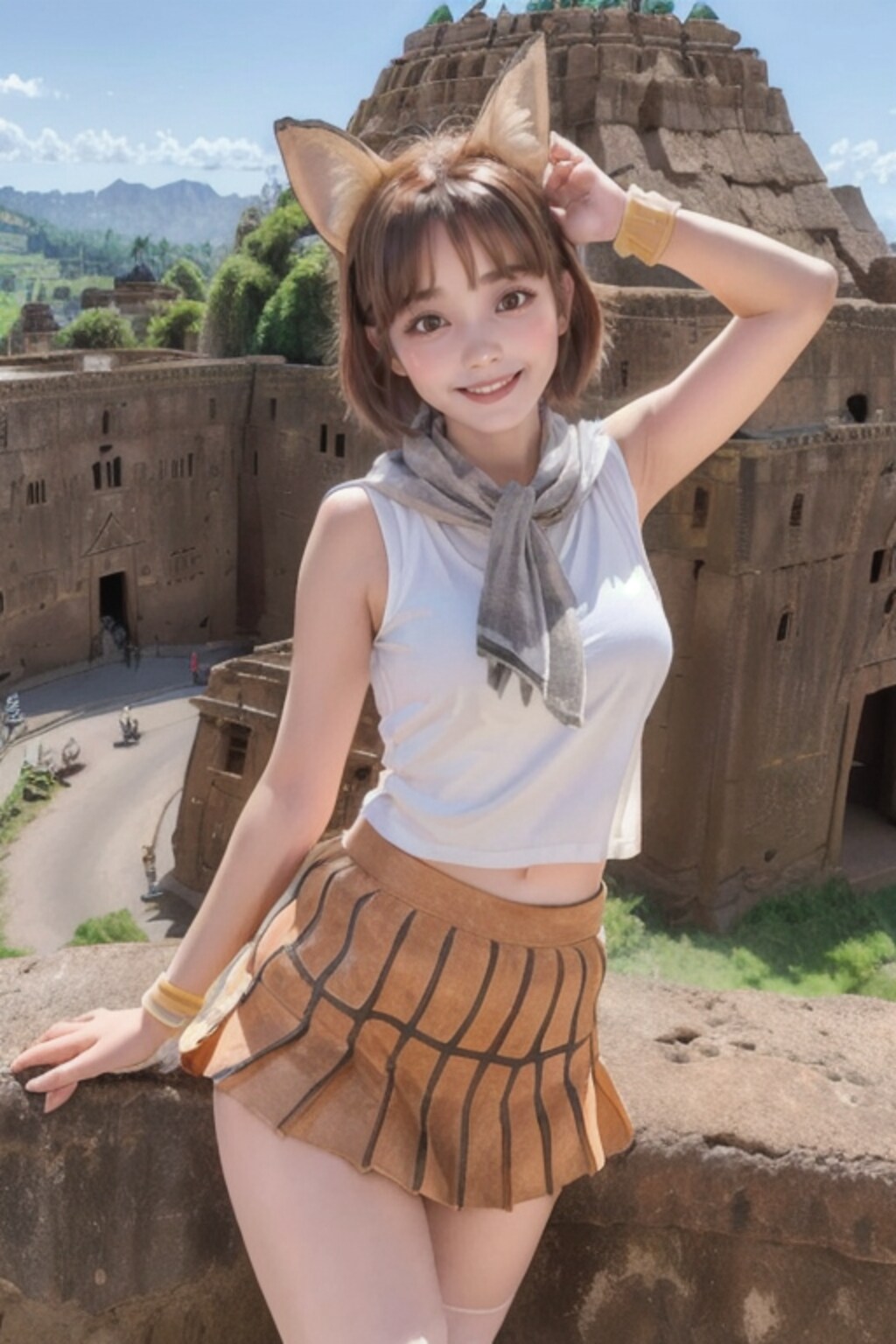 エチオピアの観光ガイドちゃん