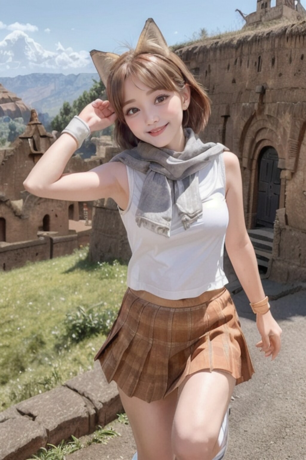 エチオピアの観光ガイドちゃん