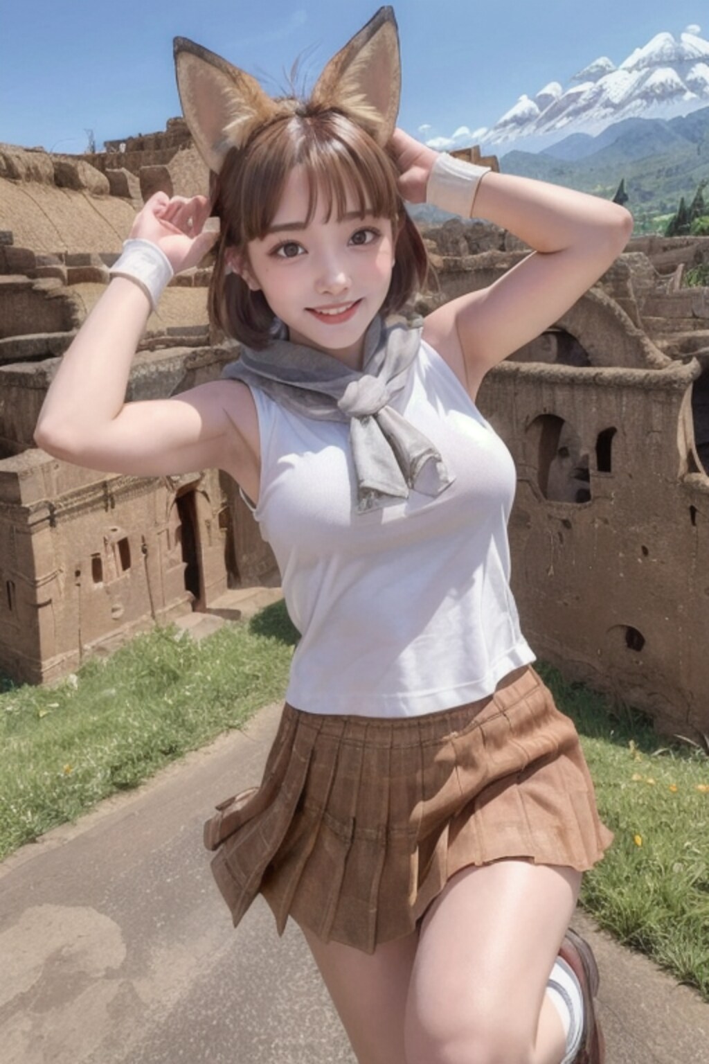 エチオピアの観光ガイドちゃん