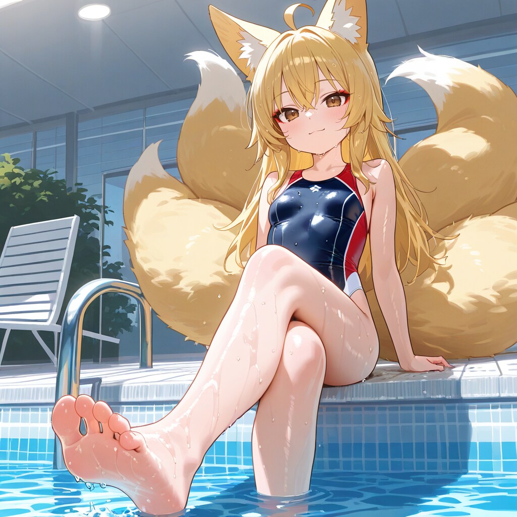 水も滴る良い狐っ娘