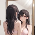 鏡越しの誘惑(白) 3枚目