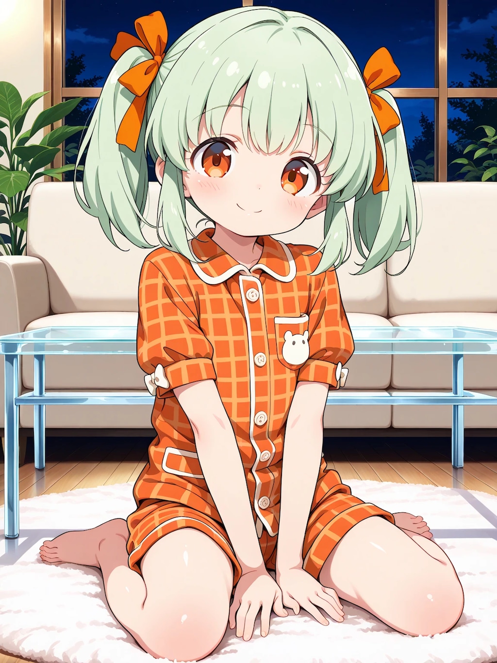おやすみ前のりおちゃん