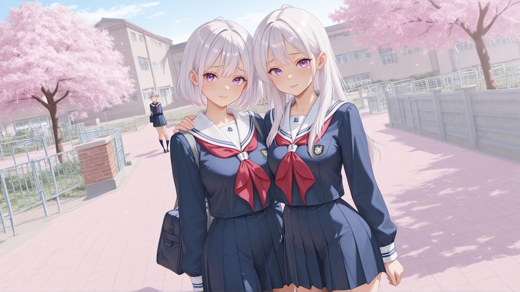 入学式の風景《Stable Diffusion XL版》