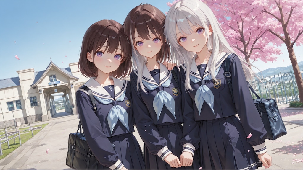 入学式の風景《Stable Diffusion XL版》