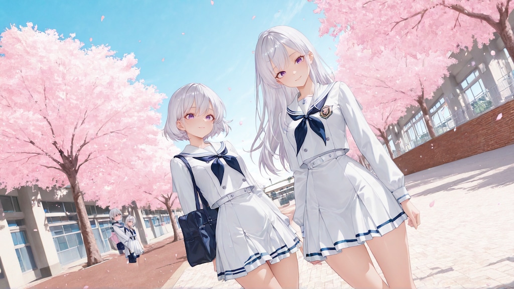 入学式の風景《Stable Diffusion XL版》