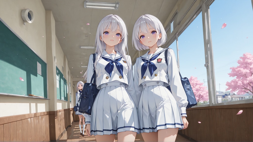 入学式の風景《Stable Diffusion XL版》