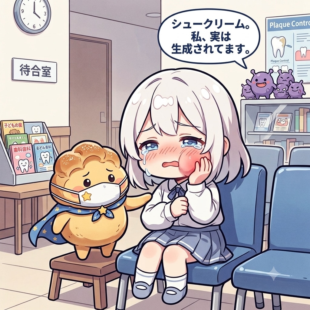 虫歯が痛い白髪ちゃん