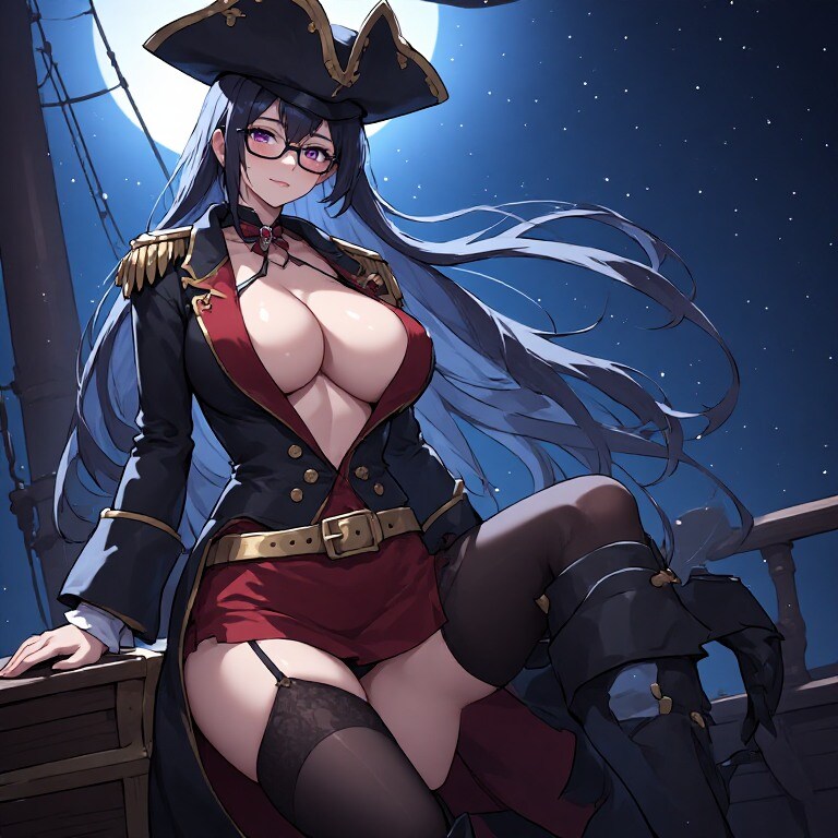 黒髪メガネ　おっパイレーツ