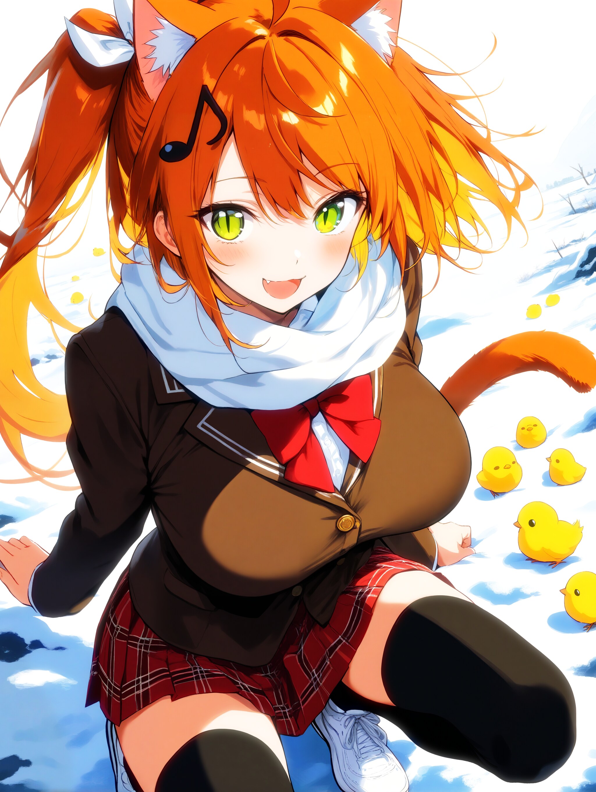 ひよこさん🐤と戯れるニャでぇ～