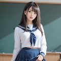 パン見せ女子高生 3枚目
