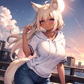 夕焼けときつねさん 5枚目