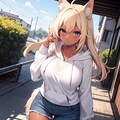 夕焼けときつねさん 4枚目