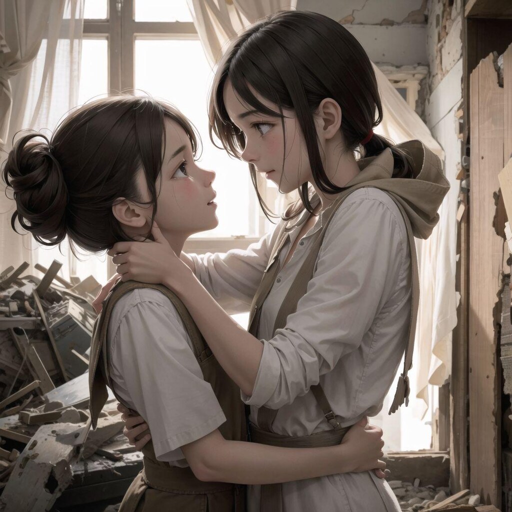 襲われた村で少女たちは…