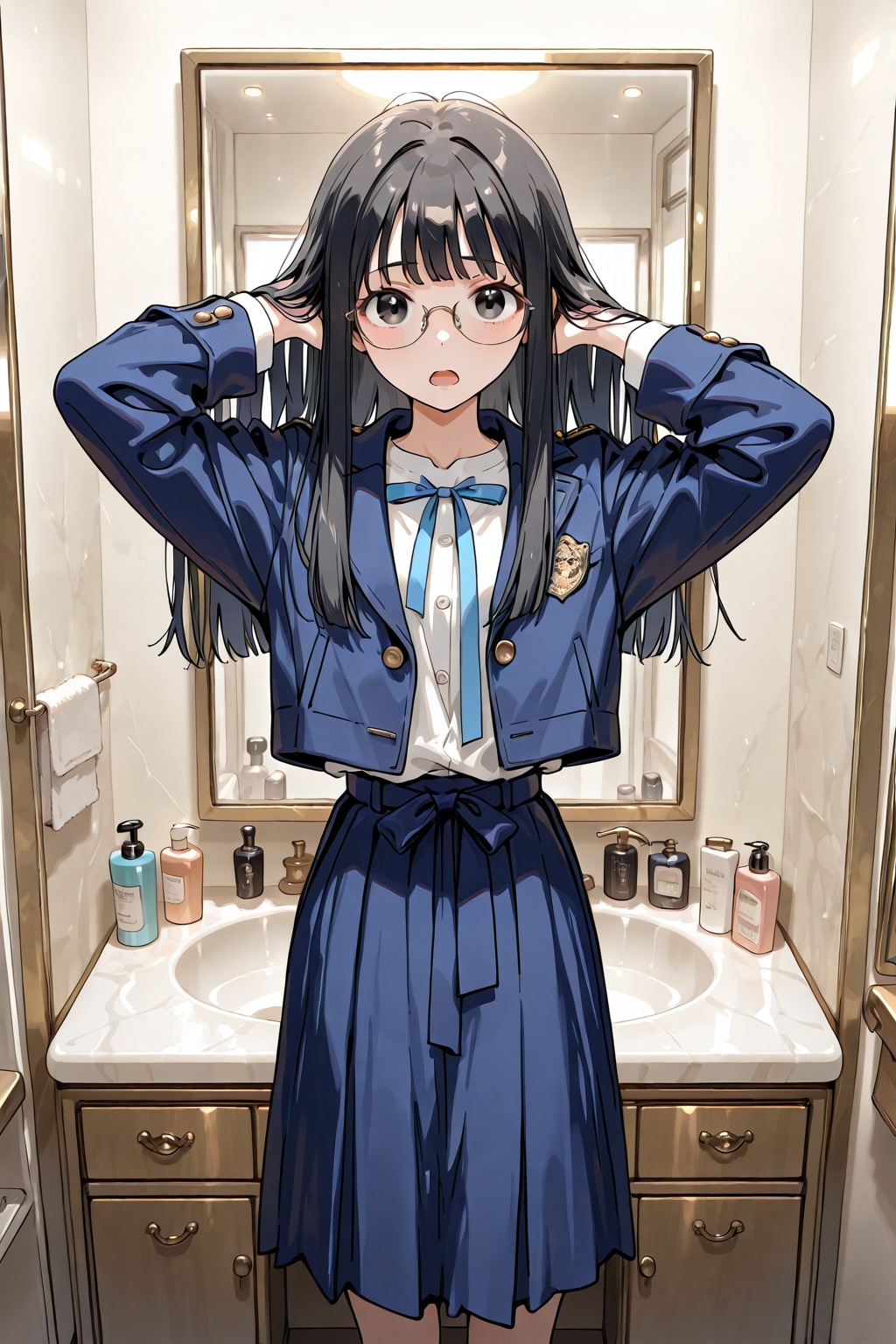 眼鏡×公立ダサ制服女子２０失敗💦