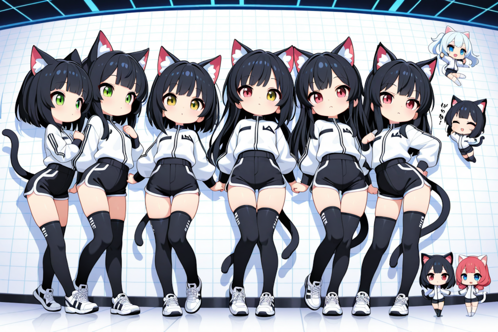 ネコちゃん達の絶対領域