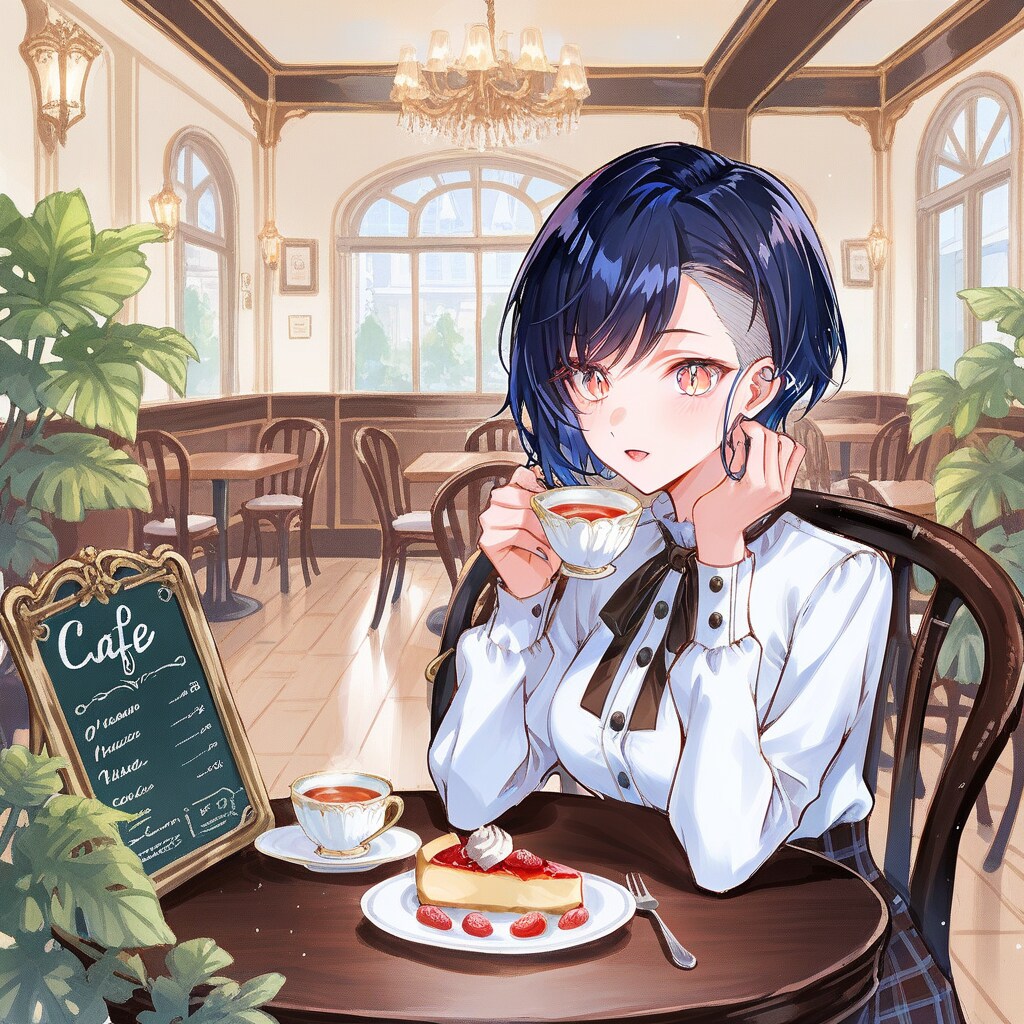 Days AI「相席？・・・いいわよ。」