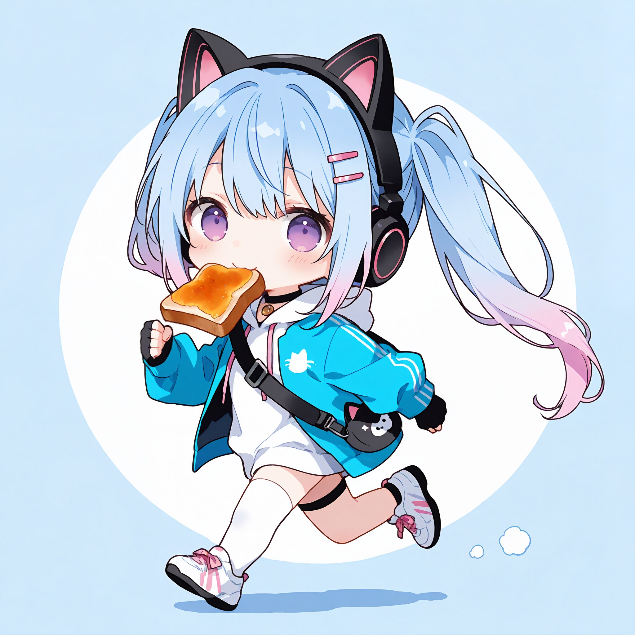 ちびみもものトーストランニング