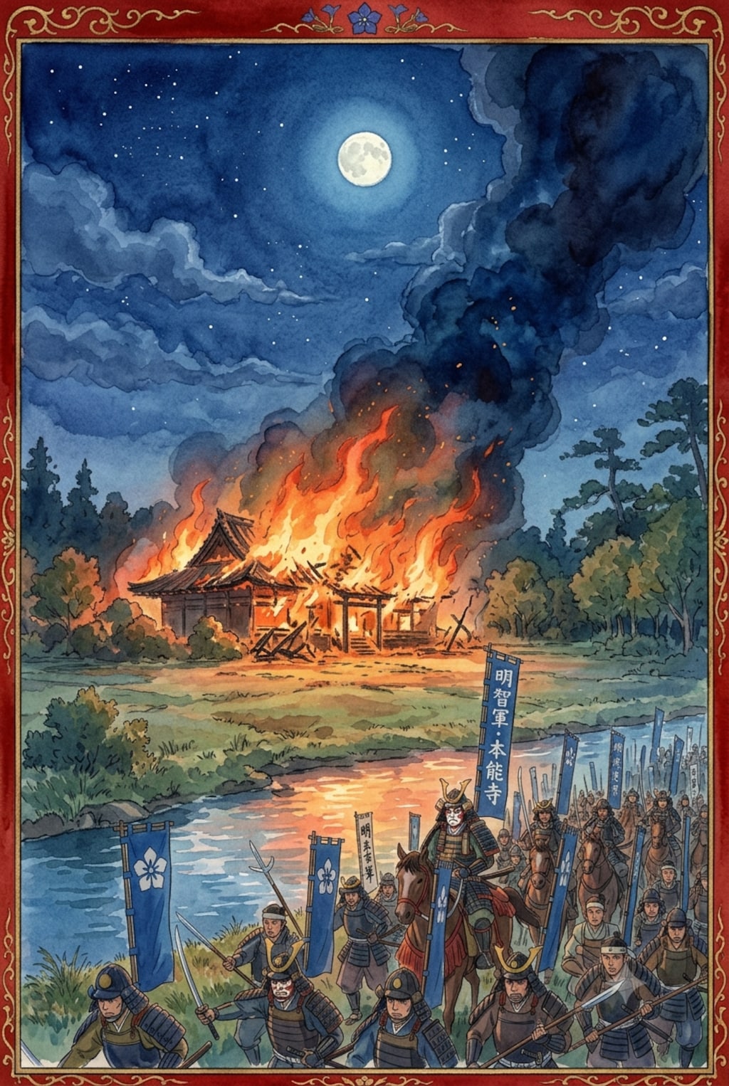 本能寺炎上