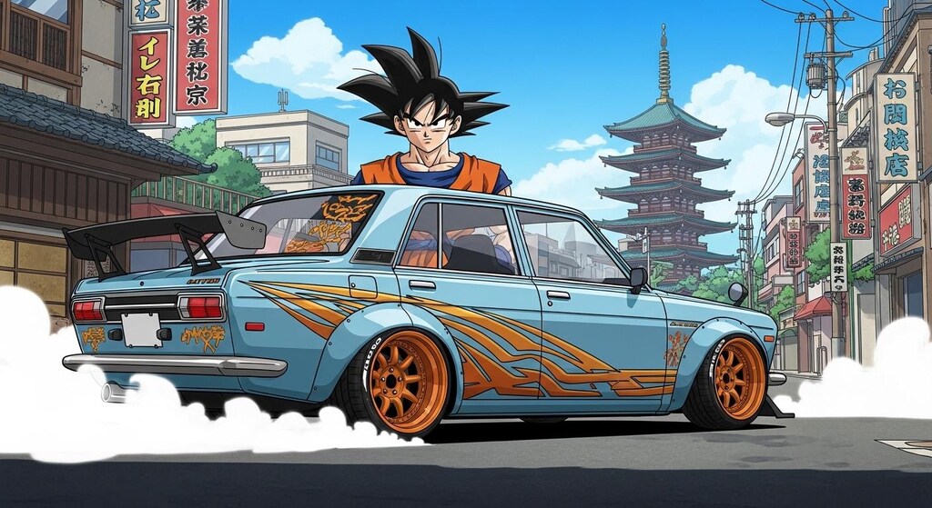 孫悟空と510ブルーバード