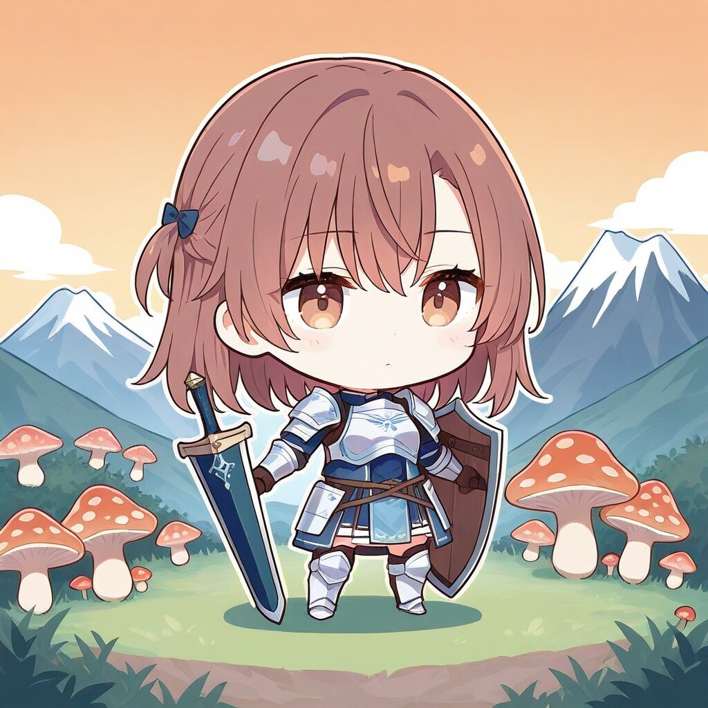 茸を守る女騎士