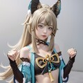 【原神　綺良々】コスプレ風イラスト 5枚目