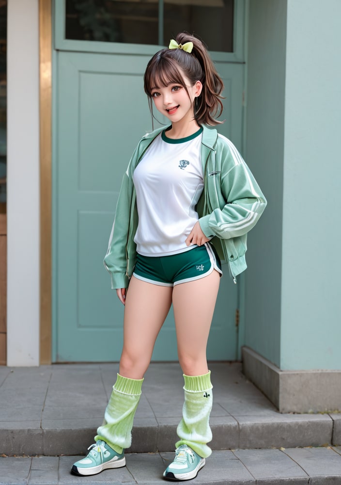 朝のランニングの新葉ちゃん