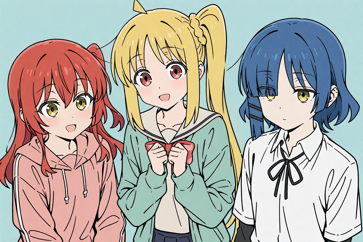 Flat colorでぼざろチャレンジ