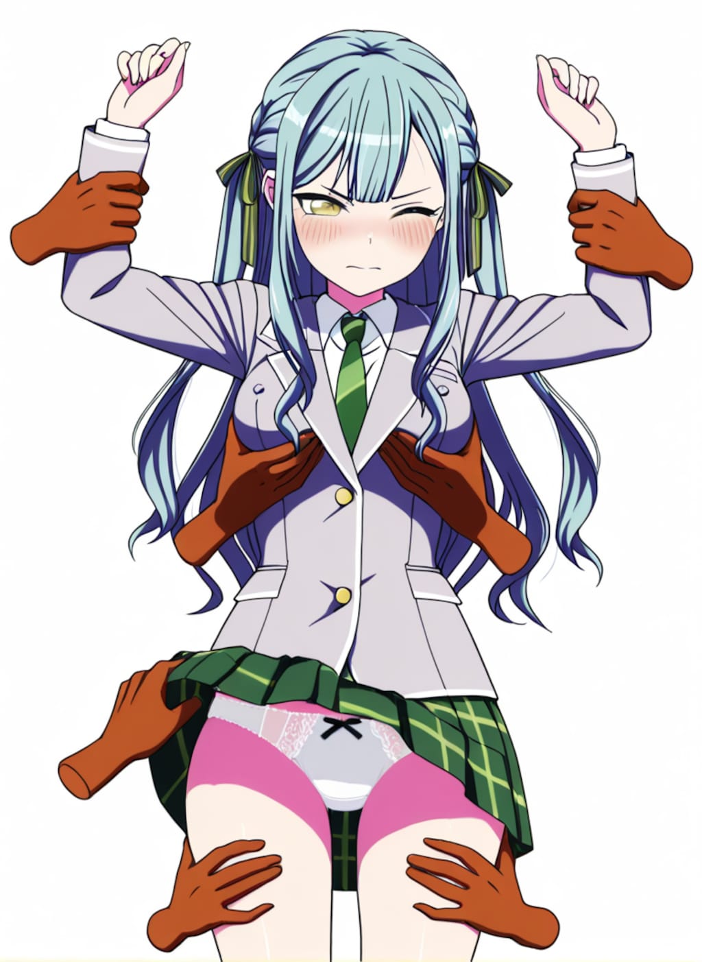 豊川祥子が紳士ハンドにもみくちゃにされてパンチラ