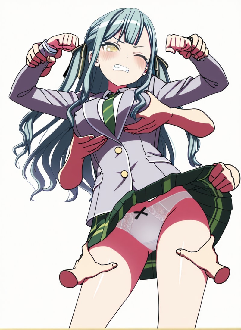 豊川祥子が紳士ハンドにもみくちゃにされてパンチラ