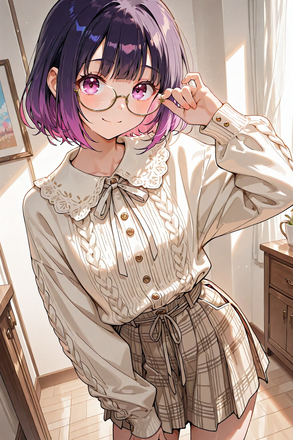 メガネ美少女 | の人気AIイラスト・グラビア