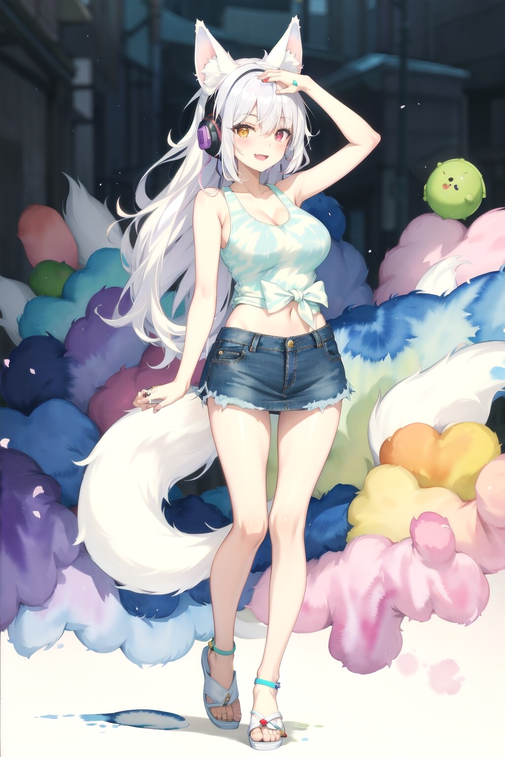 ふわふわモンスター達と一緒に