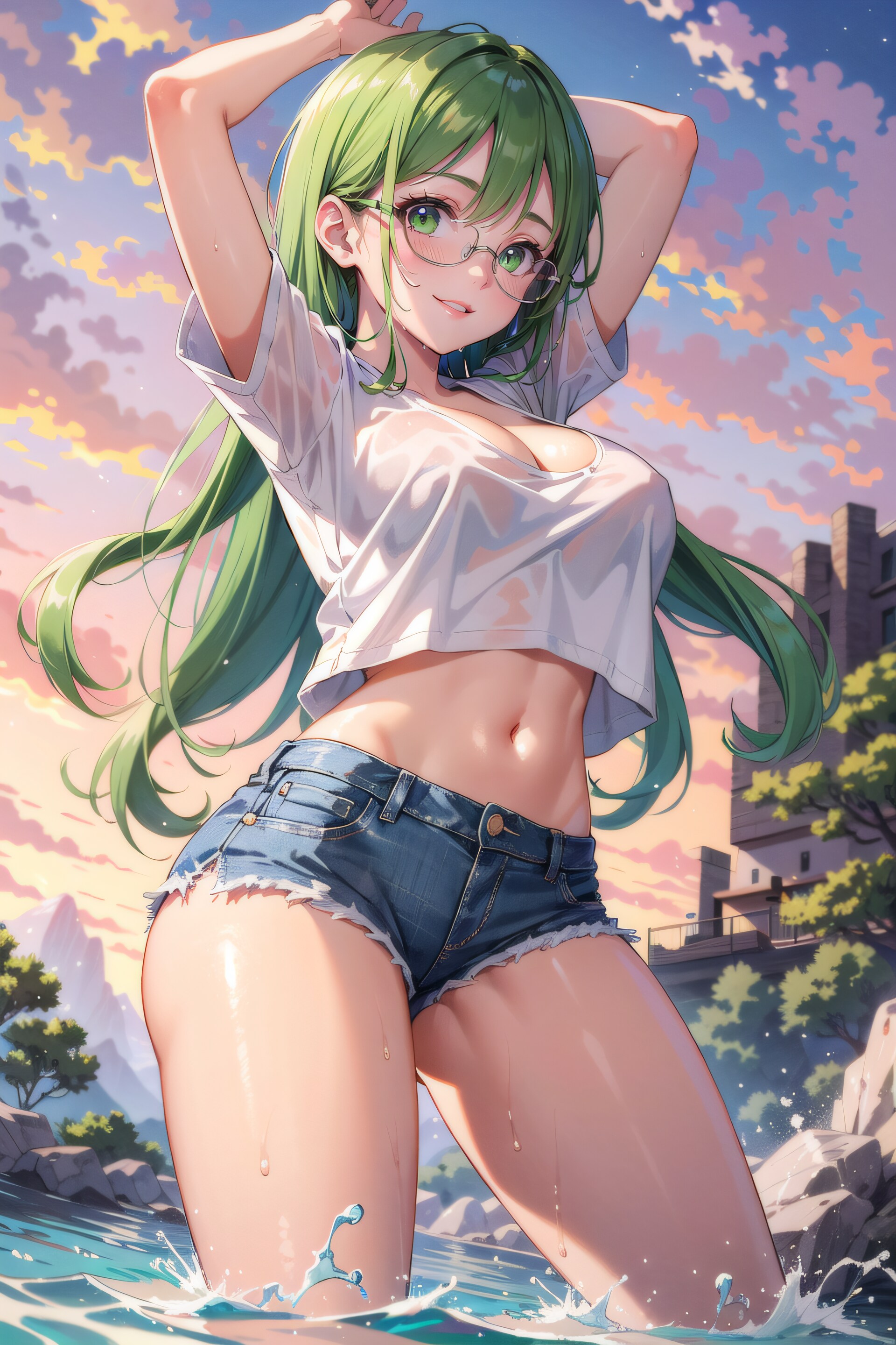 緑髪メガネちゃん #3