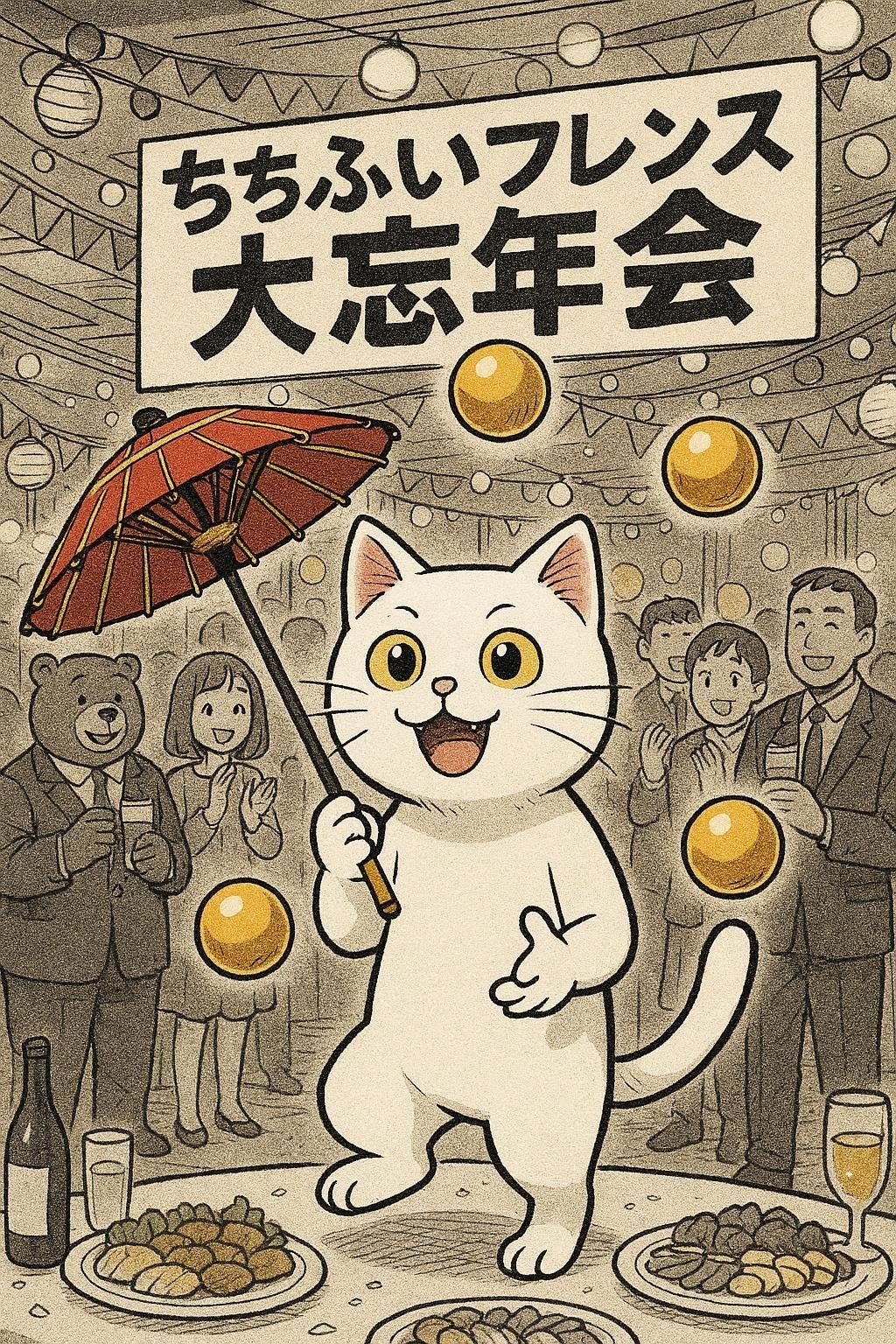 ただのねこ、芸をする