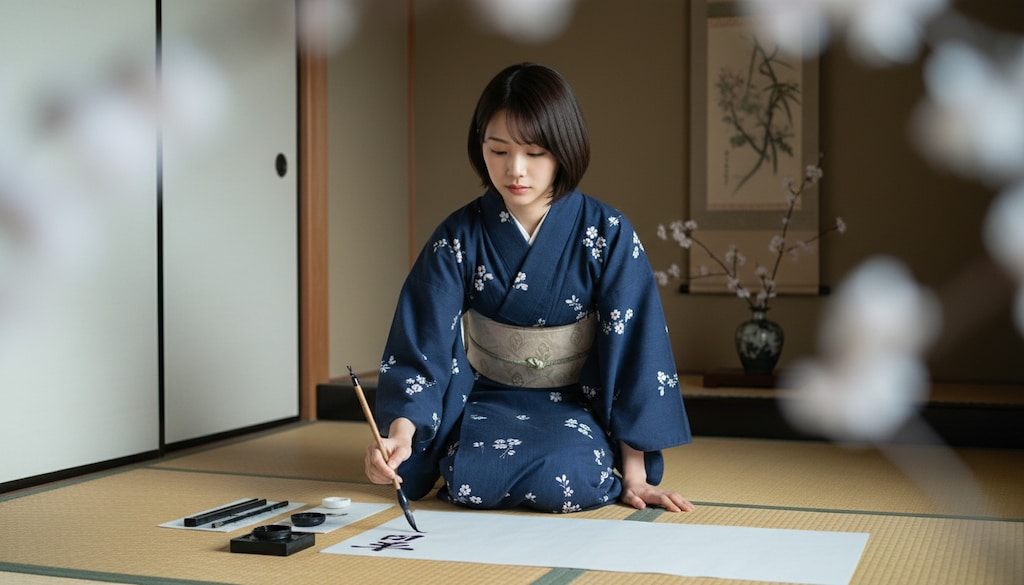 リケジョと、毛筆。