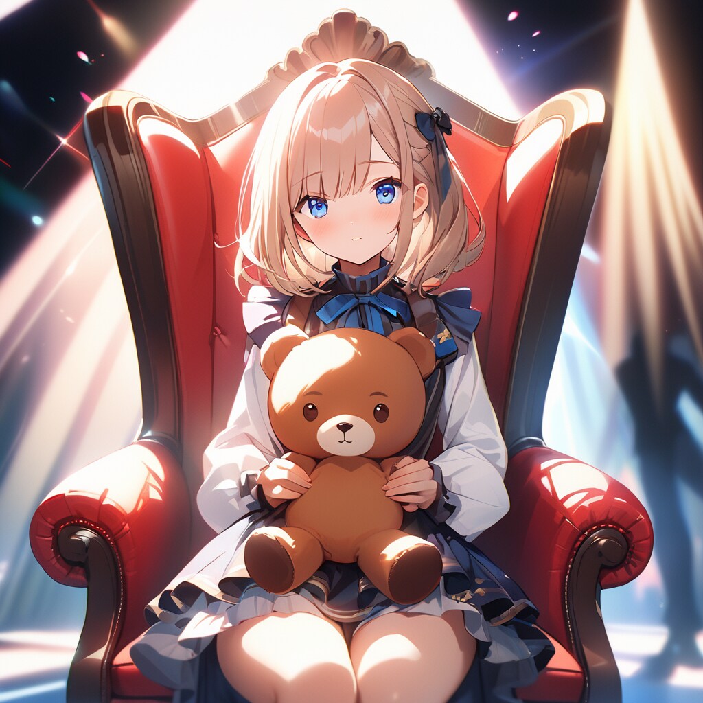 ウィングチェアに座る