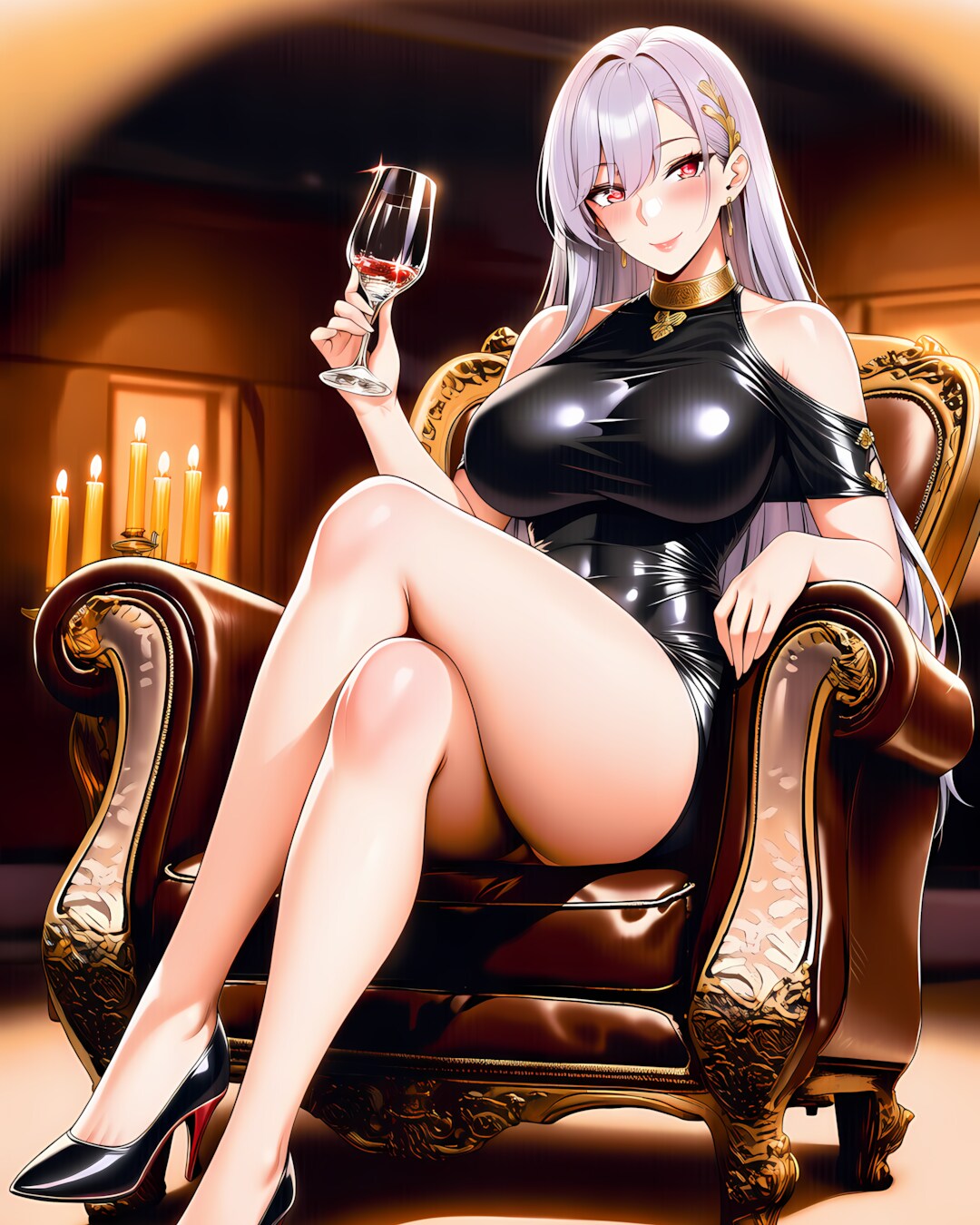 🍷高級レストランで魅せる辛口姉ギャルミレナ🖤