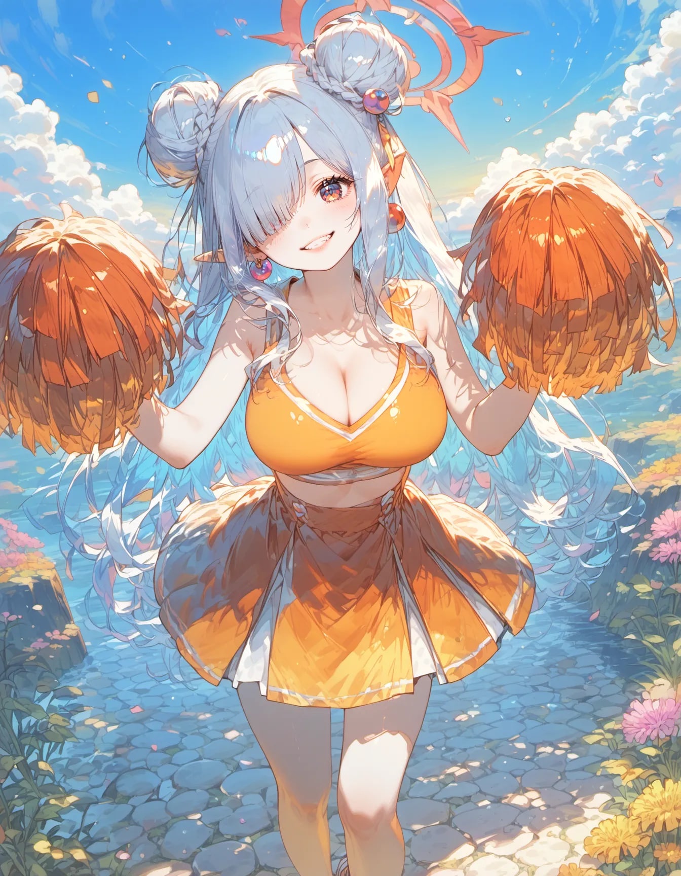 Sunlit Cheer of the Azure Sky
