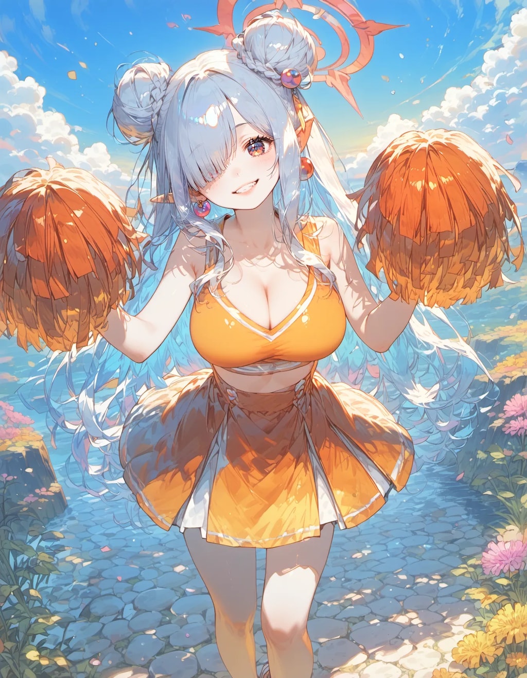Sunlit Cheer of the Azure Sky