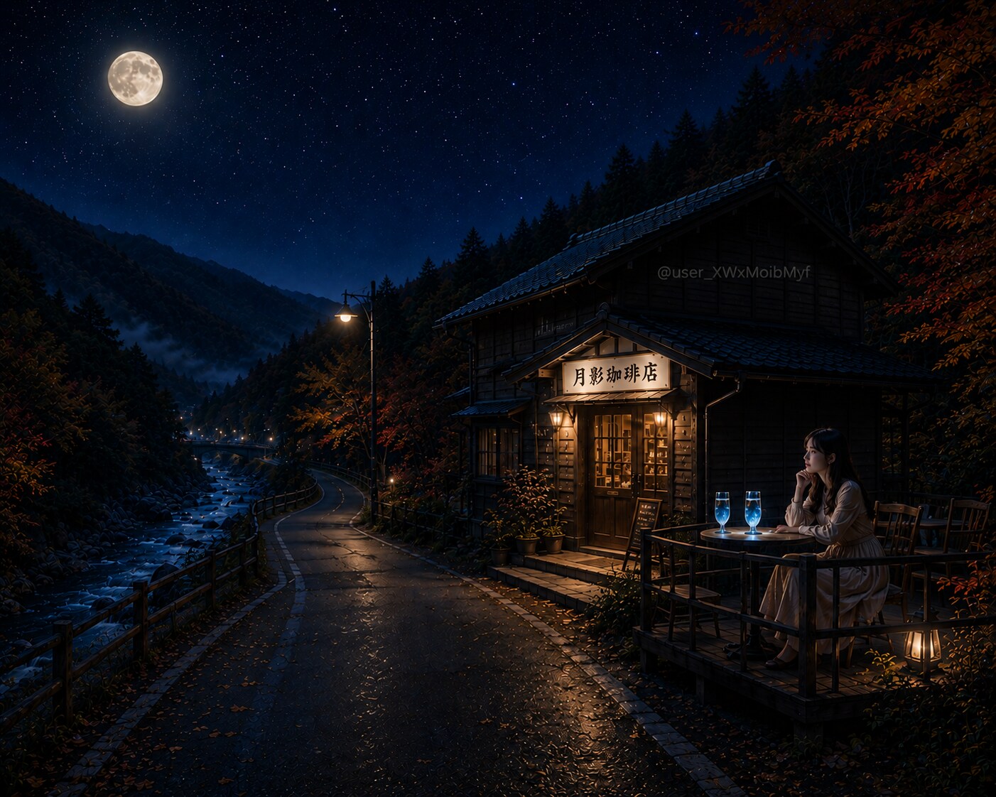 山地の「月影珈琲店」　６ | の人気AIイラスト・グラビア