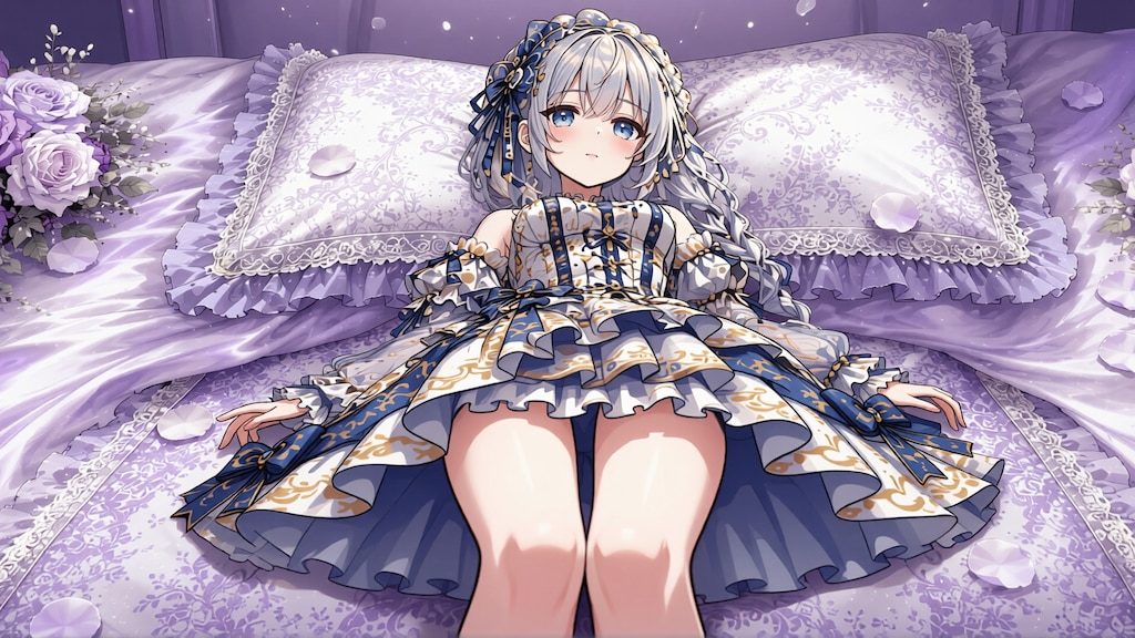 銀髪少女とドレス　その12-2
