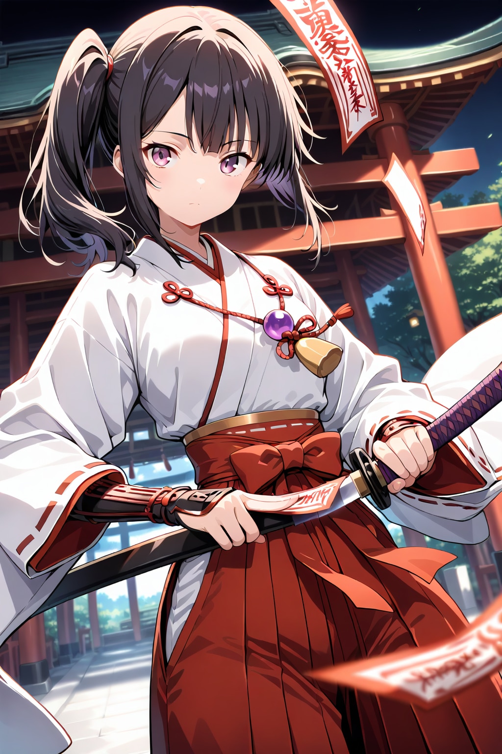 戦巫女さん | の人気AIイラスト・グラビア