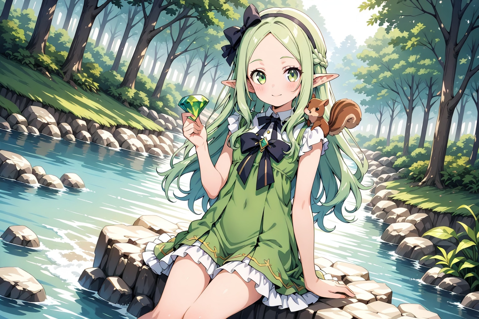 自然を愛するエルフ