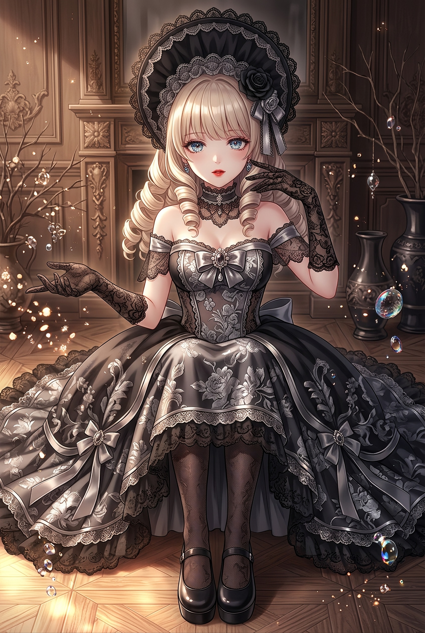 黒薔薇絹宴令嬢 | の人気AIイラスト・グラビア