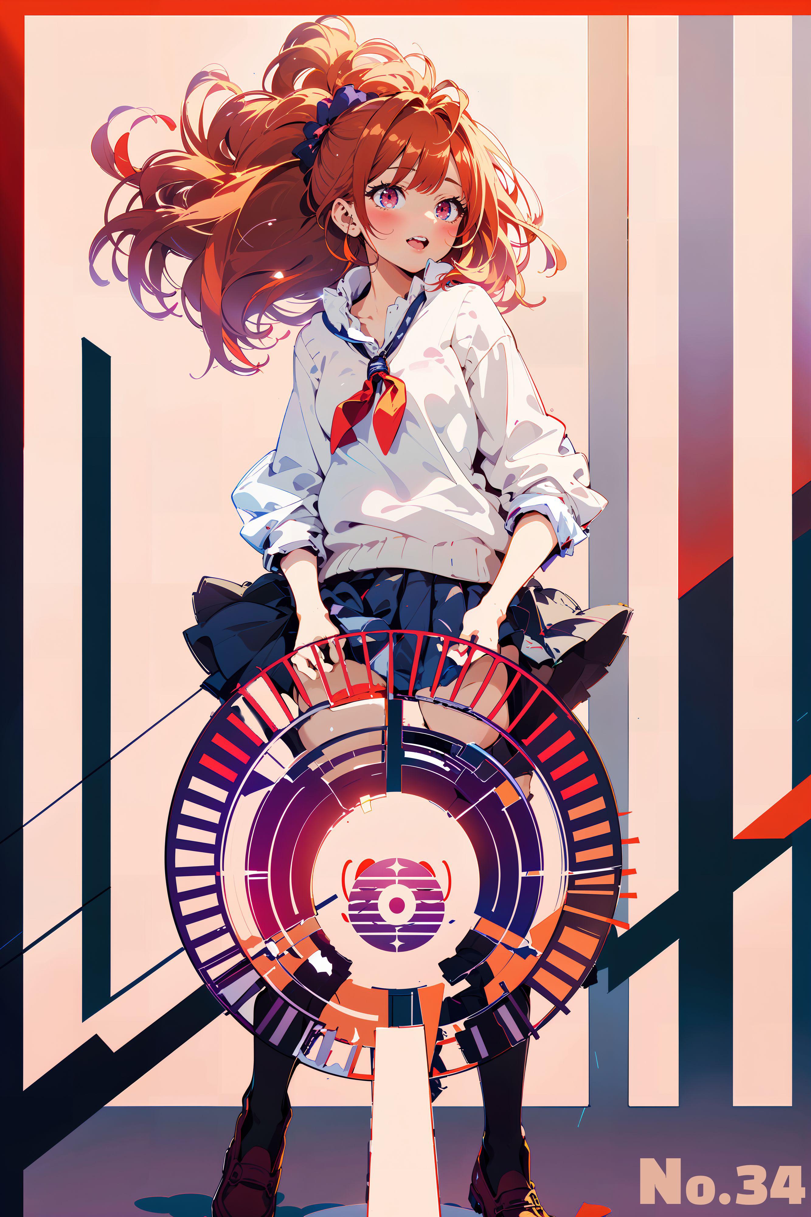 【34】High School Girl [red] | の人気AIイラスト・グラビア